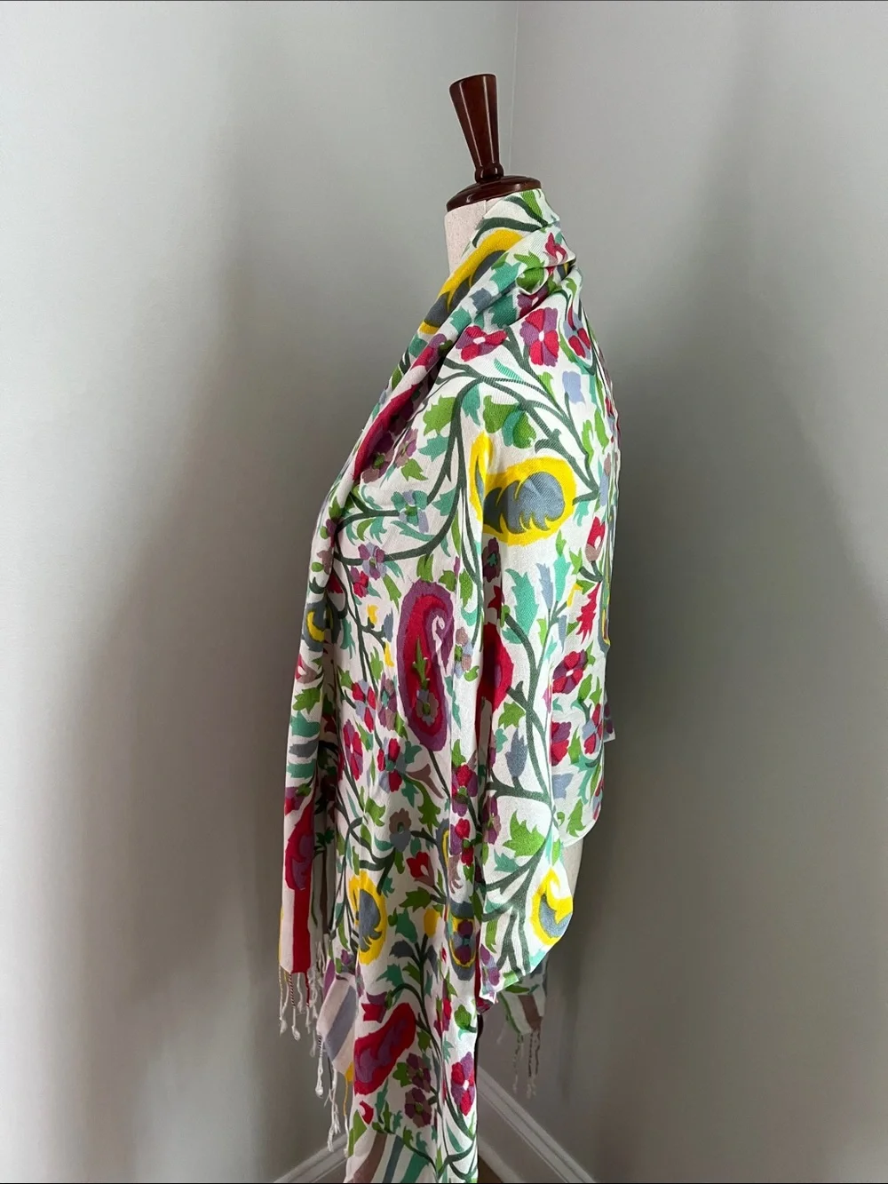 Floral Multi-Color Lightweight Women’s Scarf Size: 28.5” W x  79” L